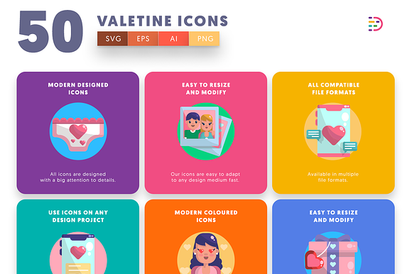 Valentine Icons in Icons - product preview 6