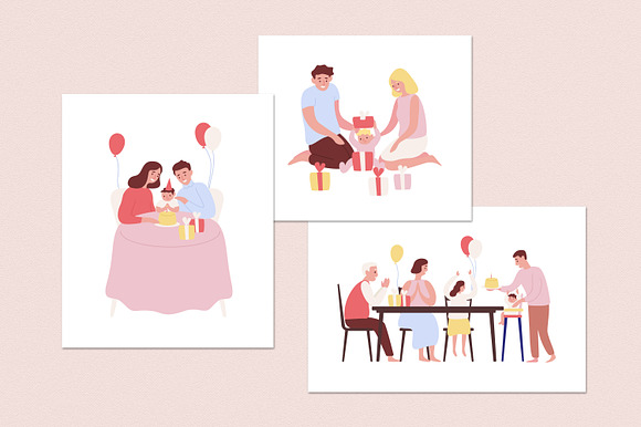 Baby's first birthday in Illustrations - product preview 1