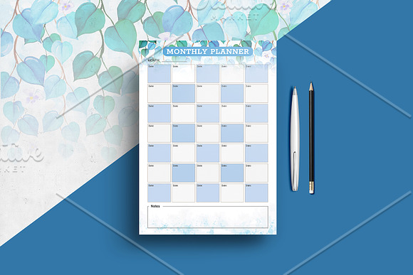 Planner Template V10 in Stationery Templates - product preview 1