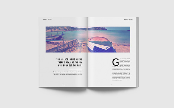 Simple & Clean Magazine Tempalte IV in Magazine Templates - product preview 5