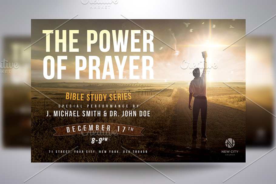 The Pover Of Prayer in Flyer Templates - product preview 8