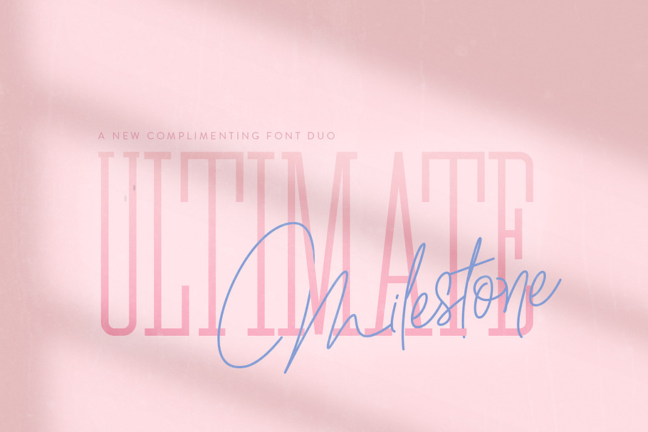 Ultimate Milestone Font Duo in Script Fonts - product preview 8
