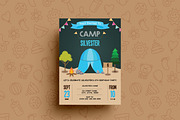 Camping Tent Party Template for Boy