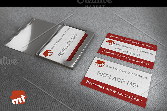 Business Card Mock w Stands/Holder in Print Mockups - product preview 1