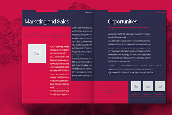 Purple Business Brochure Layout in Brochure Templates - product preview 5