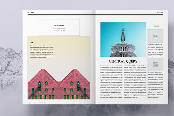 Colorful Architecture Magazine in Magazine Templates - product preview 4