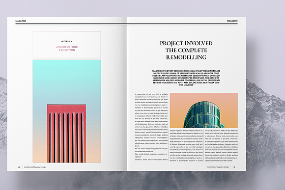 Colorful Architecture Magazine in Magazine Templates - product preview 5