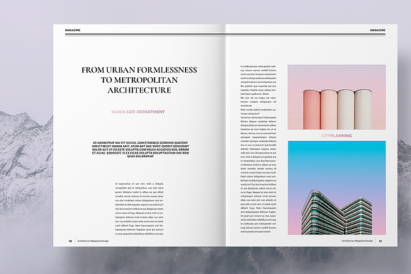 Colorful Architecture Magazine in Magazine Templates - product preview 6