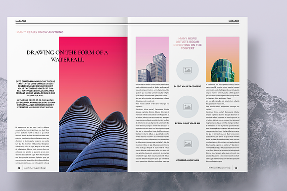Colorful Architecture Magazine in Magazine Templates - product preview 7