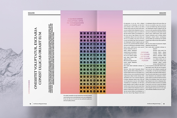 Colorful Architecture Magazine in Magazine Templates - product preview 10