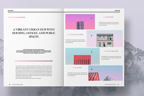 Colorful Architecture Magazine in Magazine Templates - product preview 11