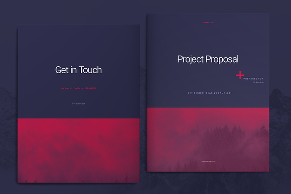 Purple Business Proposal Layout in Brochure Templates - product preview 1