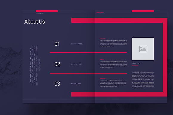 Purple Business Proposal Layout in Brochure Templates - product preview 2