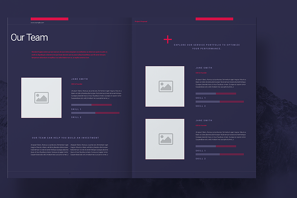 Purple Business Proposal Layout in Brochure Templates - product preview 3