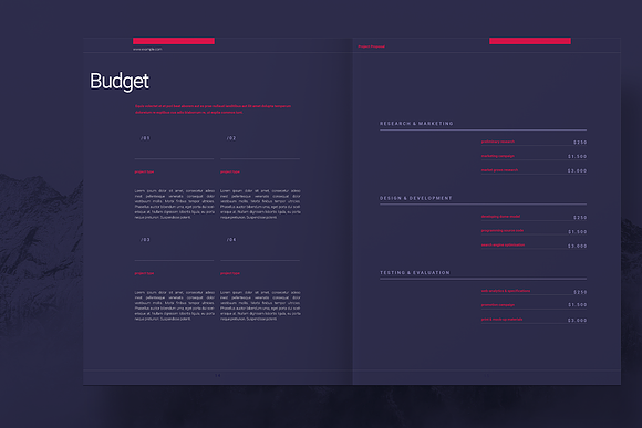Purple Business Proposal Layout in Brochure Templates - product preview 8