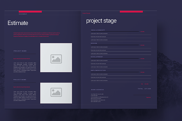 Purple Business Proposal Layout in Brochure Templates - product preview 9