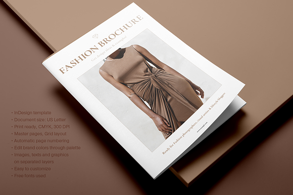 Fashion Brochure Layout in Brochure Templates - product preview 6
