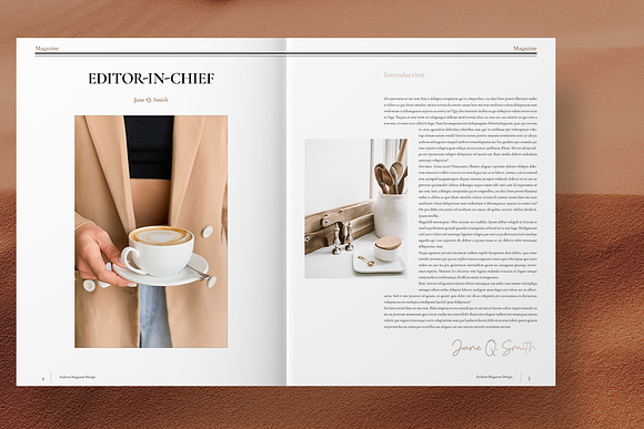Fashion Magazine Layout in Magazine Templates - product preview 2