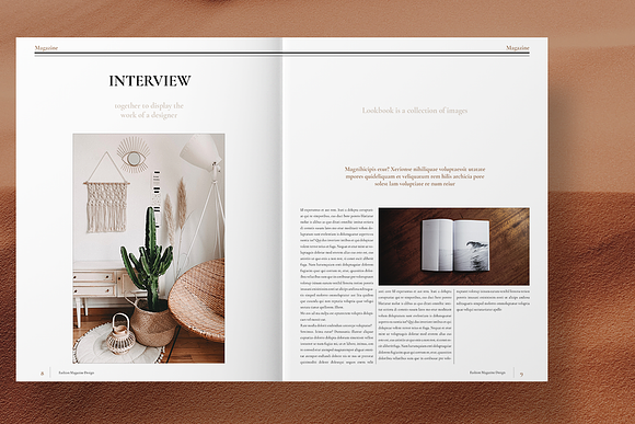 Fashion Magazine Layout in Magazine Templates - product preview 4