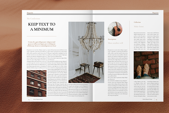 Fashion Magazine Layout in Magazine Templates - product preview 7
