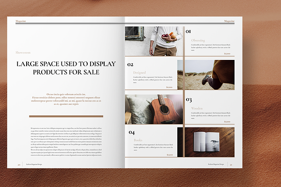 Fashion Magazine Layout in Magazine Templates - product preview 10