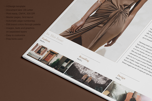Fashion Newsletter in Brochure Templates - product preview 3