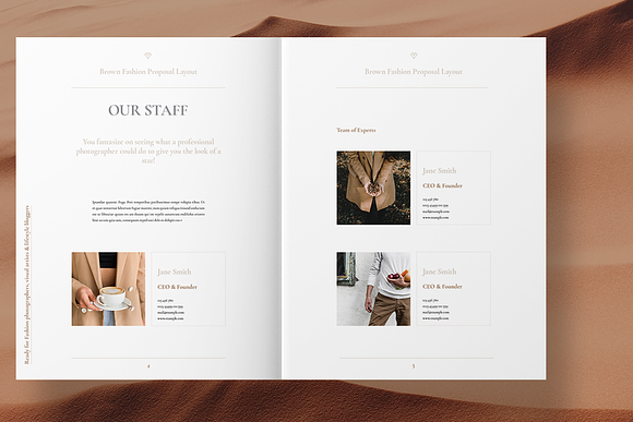 Fashion Proposal Layout in Brochure Templates - product preview 3