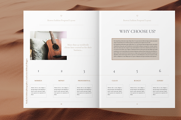 Fashion Proposal Layout in Brochure Templates - product preview 6