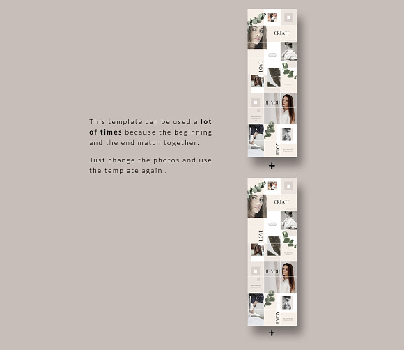 CANVA | Instagram PUZZLE - Classy in Instagram Templates - product preview 4