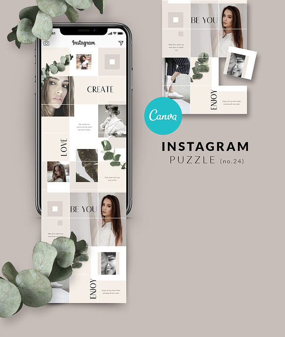 CANVA | Instagram PUZZLE - Classy in Instagram Templates - product preview 5