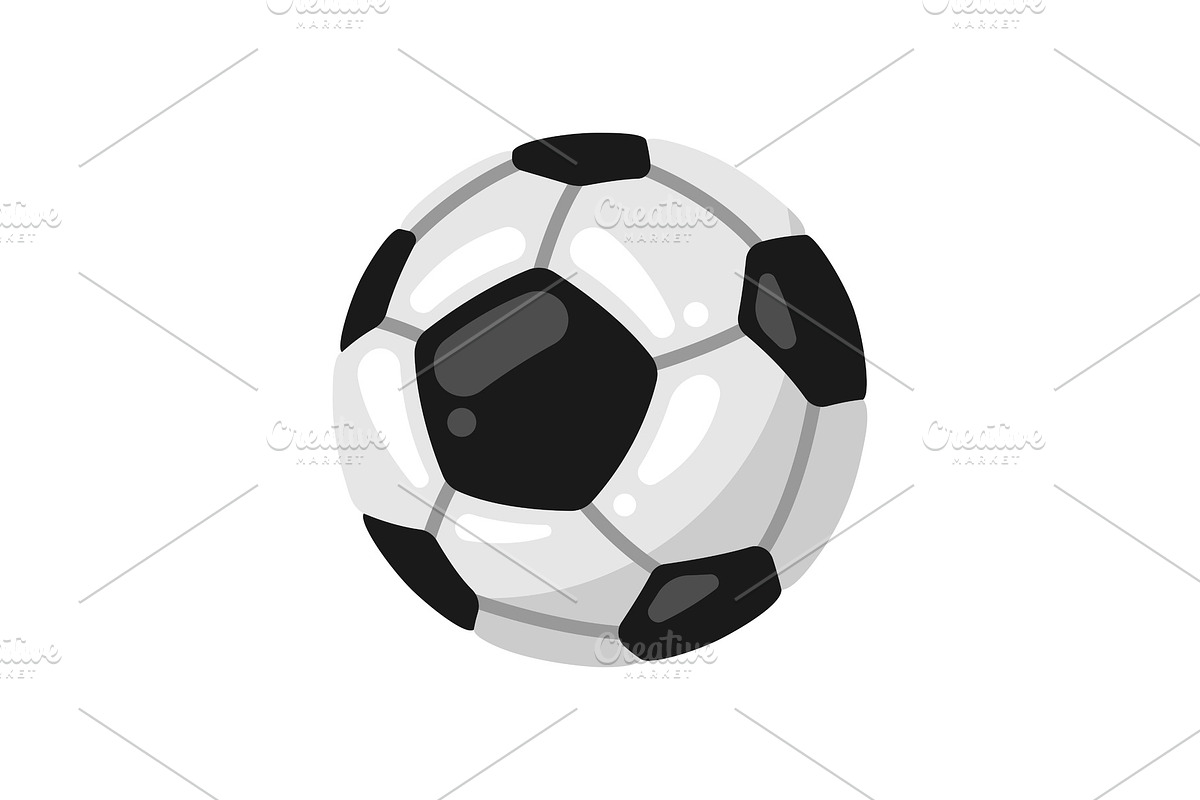 Icon of soccer ball in flat style. in Illustrations - product preview 8