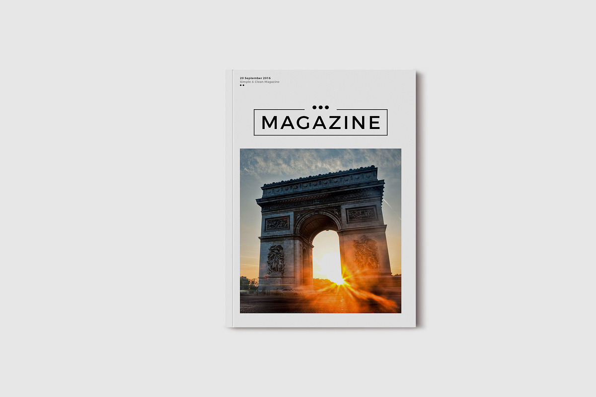 Simple & Clean Magazine Template V in Magazine Templates - product preview 8