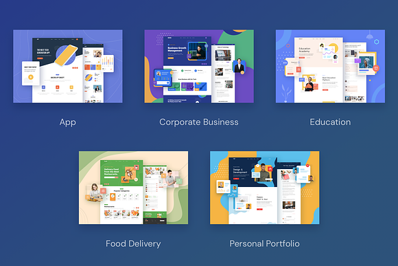 FIVE - Responsive Templates in Landing Page Templates - product preview 2