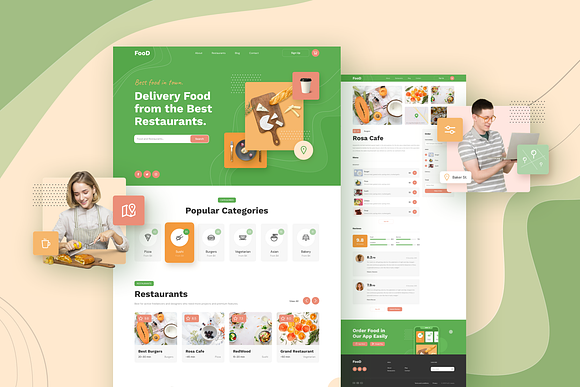 FIVE - Responsive Templates in Landing Page Templates - product preview 12