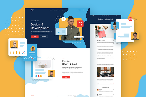FIVE - Responsive Templates in Landing Page Templates - product preview 15