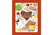 Culinary book cover, vector