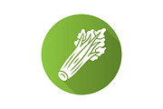 Celery flat design glyph icon