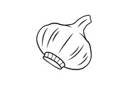 Garlic linear icon