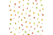 Autumn leaves seamless vector