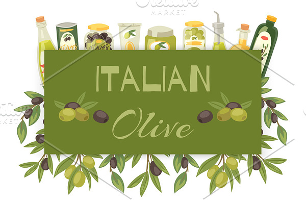 Italian olive oil natural product