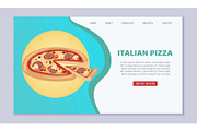 Italian pizza fresh and hot delivery