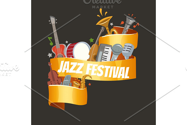 Jazz festival or party with musical
