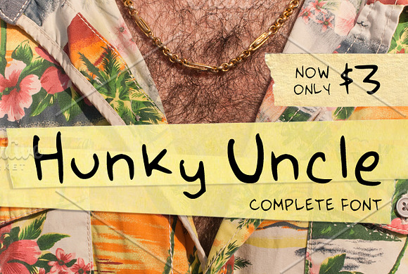 Hunky Uncle Handwritten Script Font in Script Fonts - product preview 2