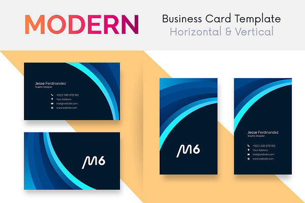 Modern Business Card Template V:138