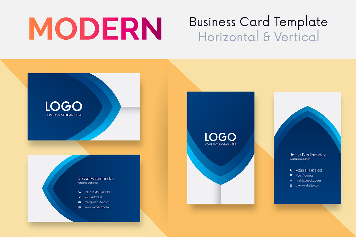 Modern Business Card Template V:139 in Business Card Templates - product preview 8