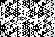Black and white triangles pattern