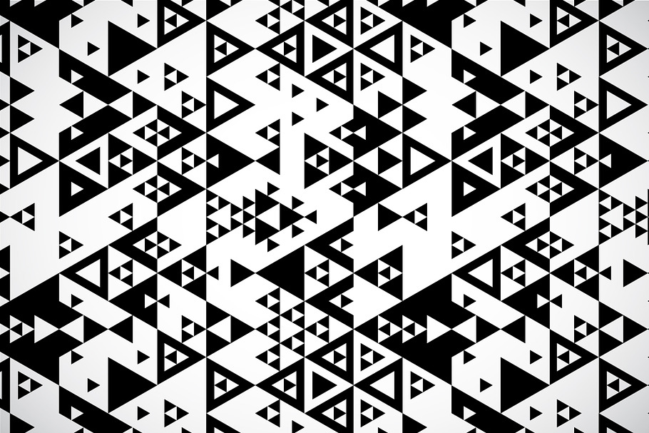 Black and white triangles pattern in Patterns - product preview 8