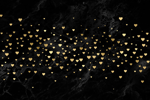 Gold Hearts Confetti Overlays in Objects - product preview 4