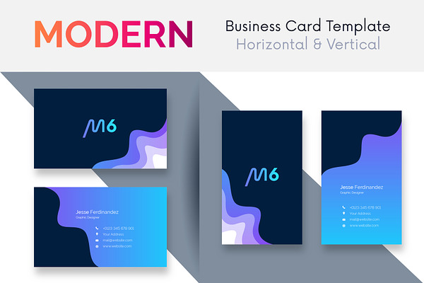 Modern Business Card Template V:141