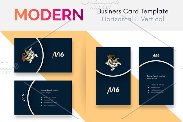 Modern Business Card Template V:142